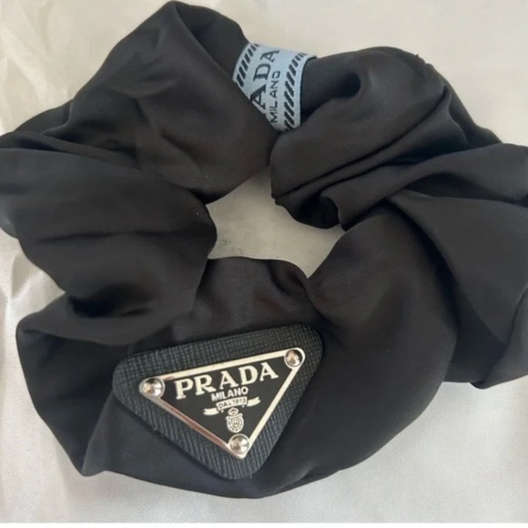 Prada Silk Scrunchie Hair Tie - Picture 1 of 3